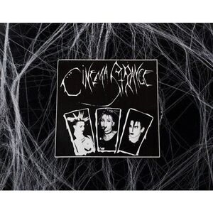 RARE Vtg 1990s CINEMA STRANGE Batcave Death Gothic Rock 1st Run Band Sticker